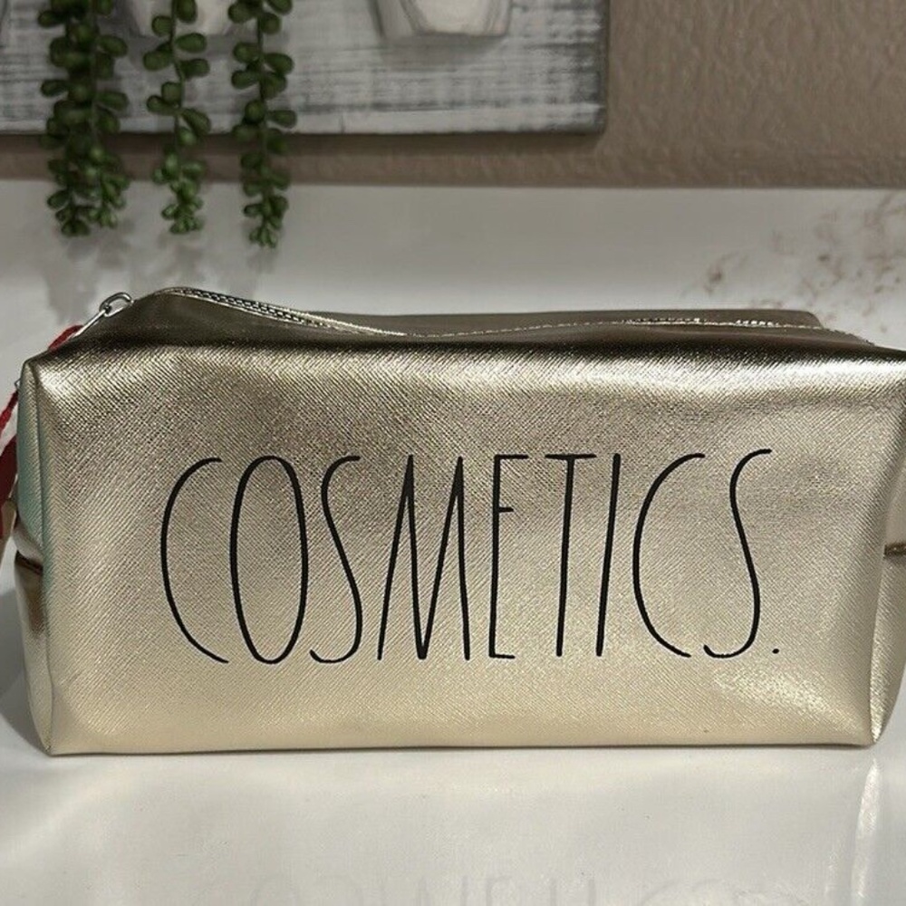 Rae Dunn gold cosmetics Cosmetic Bag